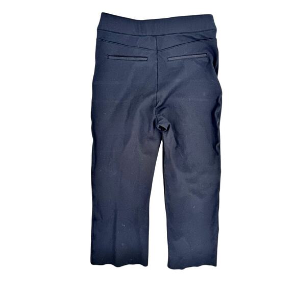 Spanx Ponte Flare Pants CROPPED Black XL Pull On Elastic Waist - Picture 2 of 5